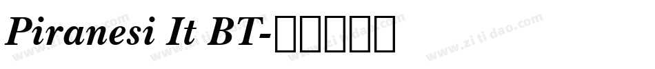 Piranesi It BT字体转换